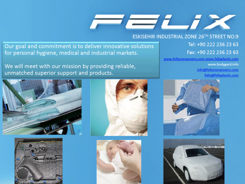 Our goal and commitment is to deliver innovative solutions for personal hygiene, medical and industrial markets.