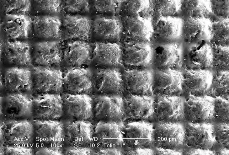 Micro-embossed film surface
